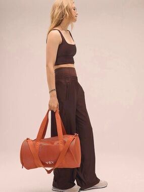 Victoria Secret burnt orange gym duffle bag